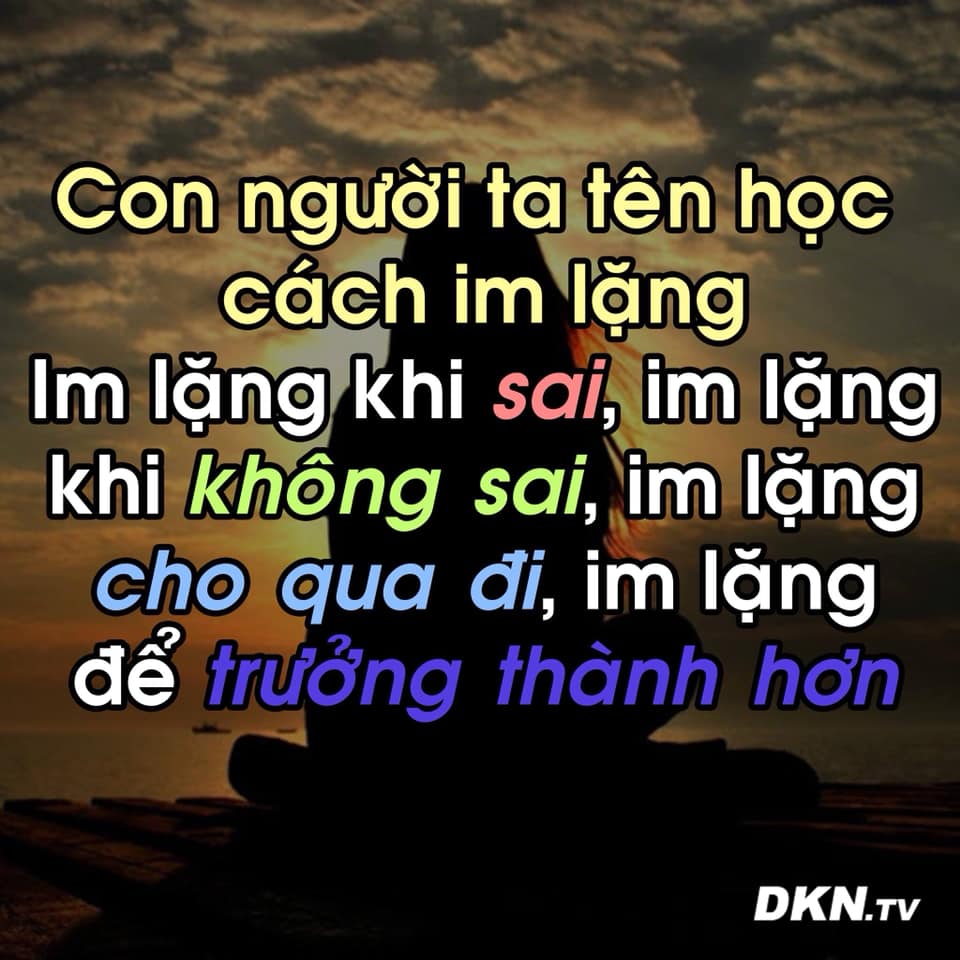 Im lặng là một loại trí tuệ